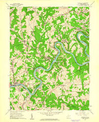 Rivesville West Virginia Historical topographic map, 1:24000 scale, 7.5 X 7.5 Minute, Year 1960
