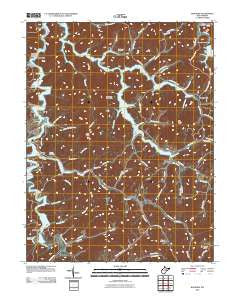 Roanoke West Virginia Historical topographic map, 1:24000 scale, 7.5 X 7.5 Minute, Year 2010