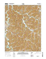 Roanoke West Virginia Current topographic map, 1:24000 scale, 7.5 X 7.5 Minute, Year 2016
