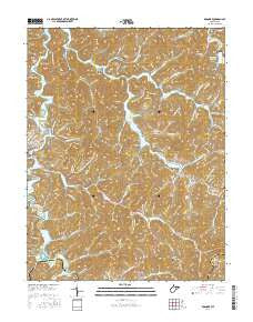 Roanoke West Virginia Current topographic map, 1:24000 scale, 7.5 X 7.5 Minute, Year 2016