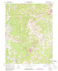 Roanoke West Virginia Historical topographic map, 1:24000 scale, 7.5 X 7.5 Minute, Year 1966