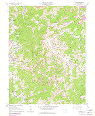 Roanoke West Virginia Historical topographic map, 1:24000 scale, 7.5 X 7.5 Minute, Year 1966