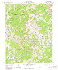 Roanoke West Virginia Historical topographic map, 1:24000 scale, 7.5 X 7.5 Minute, Year 1966