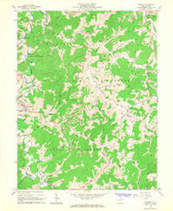 Roanoke West Virginia Historical topographic map, 1:24000 scale, 7.5 X 7.5 Minute, Year 1966