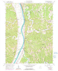 Robertsburg West Virginia Historical topographic map, 1:24000 scale, 7.5 X 7.5 Minute, Year 1958