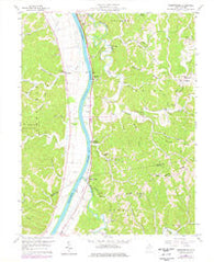 Robertsburg West Virginia Historical topographic map, 1:24000 scale, 7.5 X 7.5 Minute, Year 1958