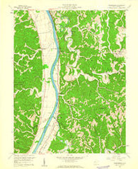 Robertsburg West Virginia Historical topographic map, 1:24000 scale, 7.5 X 7.5 Minute, Year 1958
