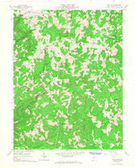 Rock Cave West Virginia Historical topographic map, 1:24000 scale, 7.5 X 7.5 Minute, Year 1966