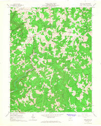 Rock Cave West Virginia Historical topographic map, 1:24000 scale, 7.5 X 7.5 Minute, Year 1966