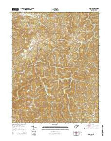 Rock Cave West Virginia Historical topographic map, 1:24000 scale, 7.5 X 7.5 Minute, Year 2014