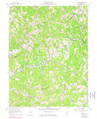 Romance West Virginia Historical topographic map, 1:24000 scale, 7.5 X 7.5 Minute, Year 1957