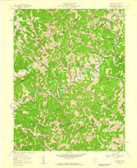 Romance West Virginia Historical topographic map, 1:24000 scale, 7.5 X 7.5 Minute, Year 1957
