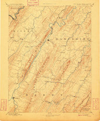 Romney West Virginia Historical topographic map, 1:125000 scale, 30 X 30 Minute, Year 1891