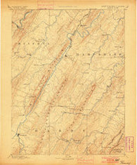 Romney West Virginia Historical topographic map, 1:125000 scale, 30 X 30 Minute, Year 1891