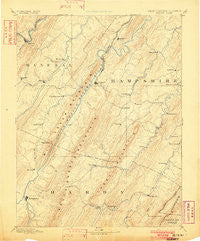 Romney West Virginia Historical topographic map, 1:125000 scale, 30 X 30 Minute, Year 1891