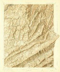 Ronceverte West Virginia Historical topographic map, 1:62500 scale, 15 X 15 Minute, Year 1923