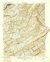 Ronceverte West Virginia Historical topographic map, 1:62500 scale, 15 X 15 Minute, Year 1923