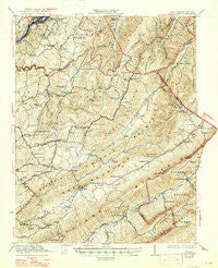 Ronceverte West Virginia Historical topographic map, 1:62500 scale, 15 X 15 Minute, Year 1923
