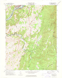 Ronceverte West Virginia Historical topographic map, 1:24000 scale, 7.5 X 7.5 Minute, Year 1971