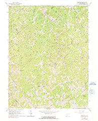 Rosedale West Virginia Historical topographic map, 1:24000 scale, 7.5 X 7.5 Minute, Year 1965