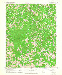 Rosedale West Virginia Historical topographic map, 1:24000 scale, 7.5 X 7.5 Minute, Year 1965