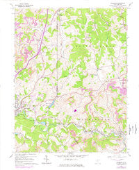 Rosemont West Virginia Historical topographic map, 1:24000 scale, 7.5 X 7.5 Minute, Year 1960