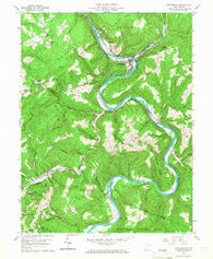 Rowlesburg West Virginia Historical topographic map, 1:24000 scale, 7.5 X 7.5 Minute, Year 1960