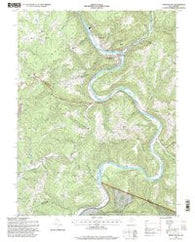 Rowlesburg West Virginia Historical topographic map, 1:24000 scale, 7.5 X 7.5 Minute, Year 1995