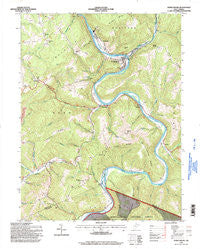 Rowlesburg West Virginia Historical topographic map, 1:24000 scale, 7.5 X 7.5 Minute, Year 1995