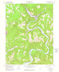 Rowlesburg West Virginia Historical topographic map, 1:24000 scale, 7.5 X 7.5 Minute, Year 1960