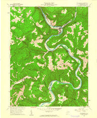 Rowlesburg West Virginia Historical topographic map, 1:24000 scale, 7.5 X 7.5 Minute, Year 1960