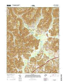 Rupert West Virginia Historical topographic map, 1:24000 scale, 7.5 X 7.5 Minute, Year 2014