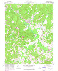 Rupert West Virginia Historical topographic map, 1:24000 scale, 7.5 X 7.5 Minute, Year 1972