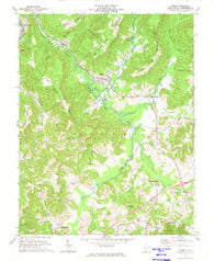 Rupert West Virginia Historical topographic map, 1:24000 scale, 7.5 X 7.5 Minute, Year 1972