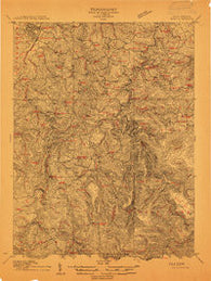 Sago West Virginia Historical topographic map, 1:48000 scale, 15 X 15 Minute, Year 1912