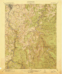 Sago West Virginia Historical topographic map, 1:62500 scale, 15 X 15 Minute, Year 1914