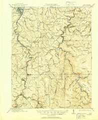 Sago West Virginia Historical topographic map, 1:62500 scale, 15 X 15 Minute, Year 1914