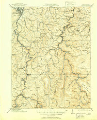 Sago West Virginia Historical topographic map, 1:62500 scale, 15 X 15 Minute, Year 1914