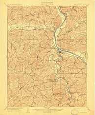 Saint Albans West Virginia Historical topographic map, 1:62500 scale, 15 X 15 Minute, Year 1909