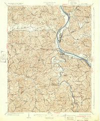 Saint Albans West Virginia Historical topographic map, 1:62500 scale, 15 X 15 Minute, Year 1933