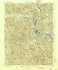 Saint Albans West Virginia Historical topographic map, 1:62500 scale, 15 X 15 Minute, Year 1933
