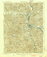 Saint Albans West Virginia Historical topographic map, 1:62500 scale, 15 X 15 Minute, Year 1933