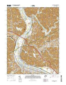 Saint Albans West Virginia Historical topographic map, 1:24000 scale, 7.5 X 7.5 Minute, Year 2014