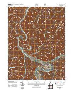 Saint George West Virginia Historical topographic map, 1:24000 scale, 7.5 X 7.5 Minute, Year 2011