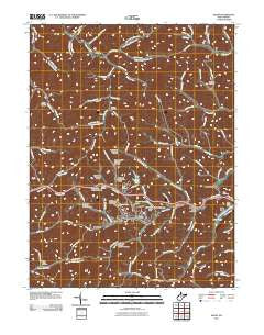 Salem West Virginia Historical topographic map, 1:24000 scale, 7.5 X 7.5 Minute, Year 2011