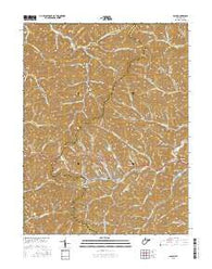 Salem West Virginia Current topographic map, 1:24000 scale, 7.5 X 7.5 Minute, Year 2016