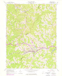Salem West Virginia Historical topographic map, 1:24000 scale, 7.5 X 7.5 Minute, Year 1961