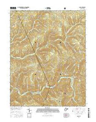 Samp West Virginia Current topographic map, 1:24000 scale, 7.5 X 7.5 Minute, Year 2016