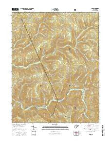 Samp West Virginia Current topographic map, 1:24000 scale, 7.5 X 7.5 Minute, Year 2016