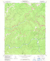 Samp West Virginia Historical topographic map, 1:24000 scale, 7.5 X 7.5 Minute, Year 1977